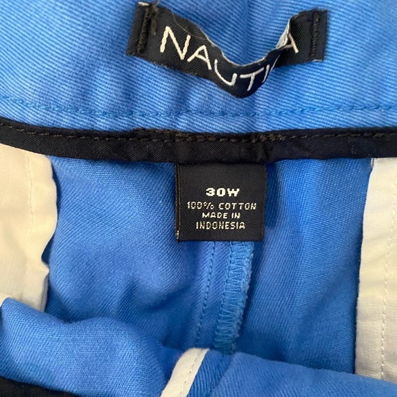 Nautica Men's Casual Short The Deck Short Sz 30 W Stretch Light Blue Golf Active - Picture 2 of 3